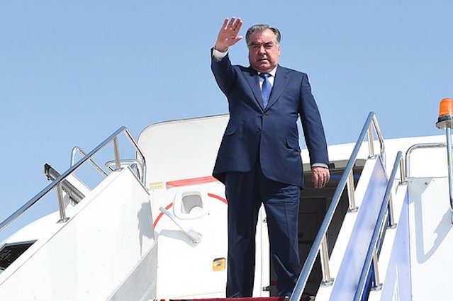 PRESIDENT OF TAJIKISTAN EMOMALI RAHMON LEAVES FOR STATE VISIT TO STATE OF QATAR