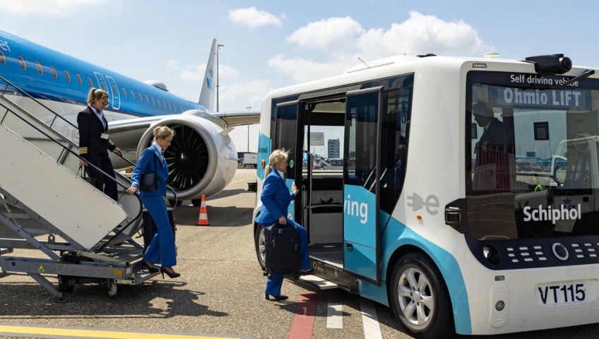 СХИПХОЛ И KLM ТЕСТИРУЮТ БЕСПИЛОТНЫЙ ШАТТЛ ДЛЯ ЭКИПАЖА