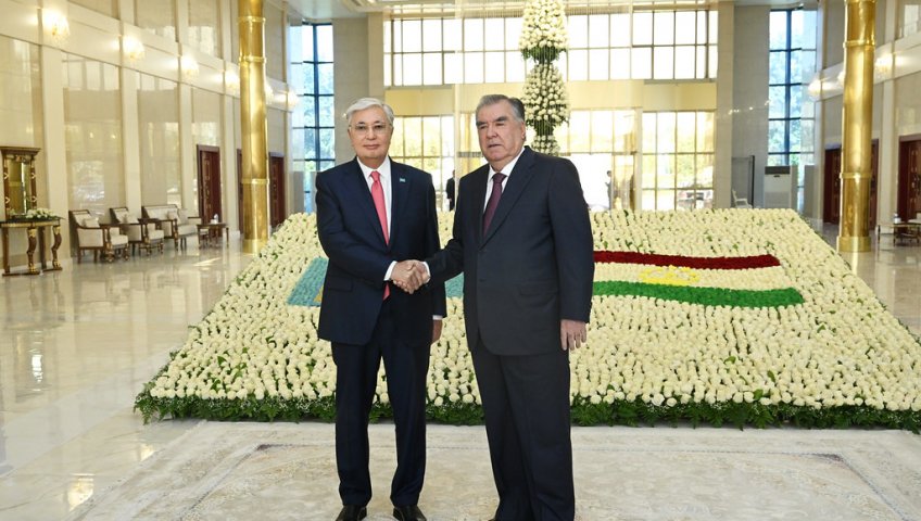 RECEPTION OF THE PRESIDENT OF THE REPUBLIC OF KAZAKHSTAN KASSYM-JOMART TOKAYEV AT DUSHANBE INTERNATIONAL AIRPORT