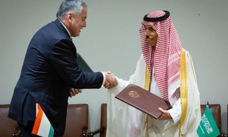 SIGNING CEREMONY OF THE MEMORANDUM OF UNDERSTANDING BETWEEN TAJIKISTAN AND SAUDI ARABIA