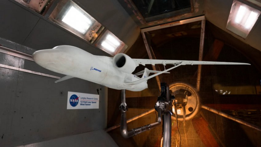 МОДЕЛЬ КРЫЛА С ФЕРМЕННЫМИ ПОДКОСАМИ X-66 ОТ NASA ПРОХОДИТ ПЕРВЫЕ ИСПЫТАНИЯ В АЭРОДИНАМИЧЕСКОЙ ТРУБЕ