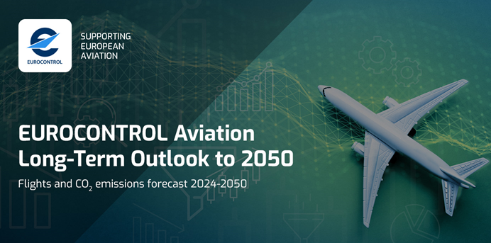 В ДОЛГОСРОЧНОМ ПРОГНОЗЕ EUROCONTROL ПО АВИАЦИИ ОЖИДАЕТСЯ, ЧТО К 2050 ГОДУ КОЛИЧЕСТВО АВИАРЕЙСОВ ДОСТИГНЕТ 15,4 МЛН, ЧТО НА 39% БОЛЬШЕ, ЧЕМ В 2019 ГОДУ, И ПОКАЗАНО, ЧТО ПУТЬ К НУЛЕВОМУ УРОВНЮ ВЫБРОСОВ К 2050 ГОДУ ОСТАНЕТСЯ СЛОЖНЫМ.